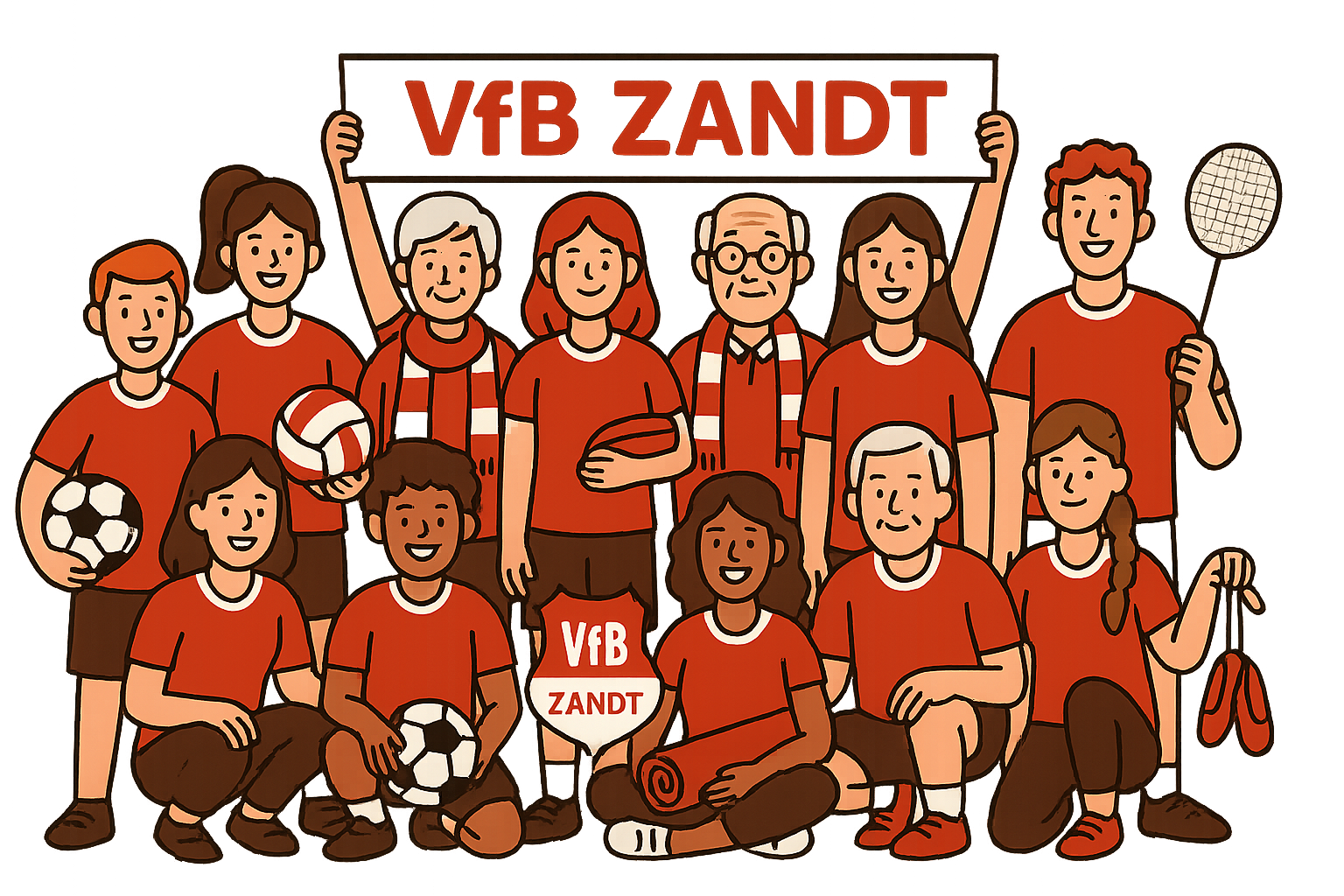 VfB Zandt – Vorstand & Abteilungsleitungen (Gruppenfoto)