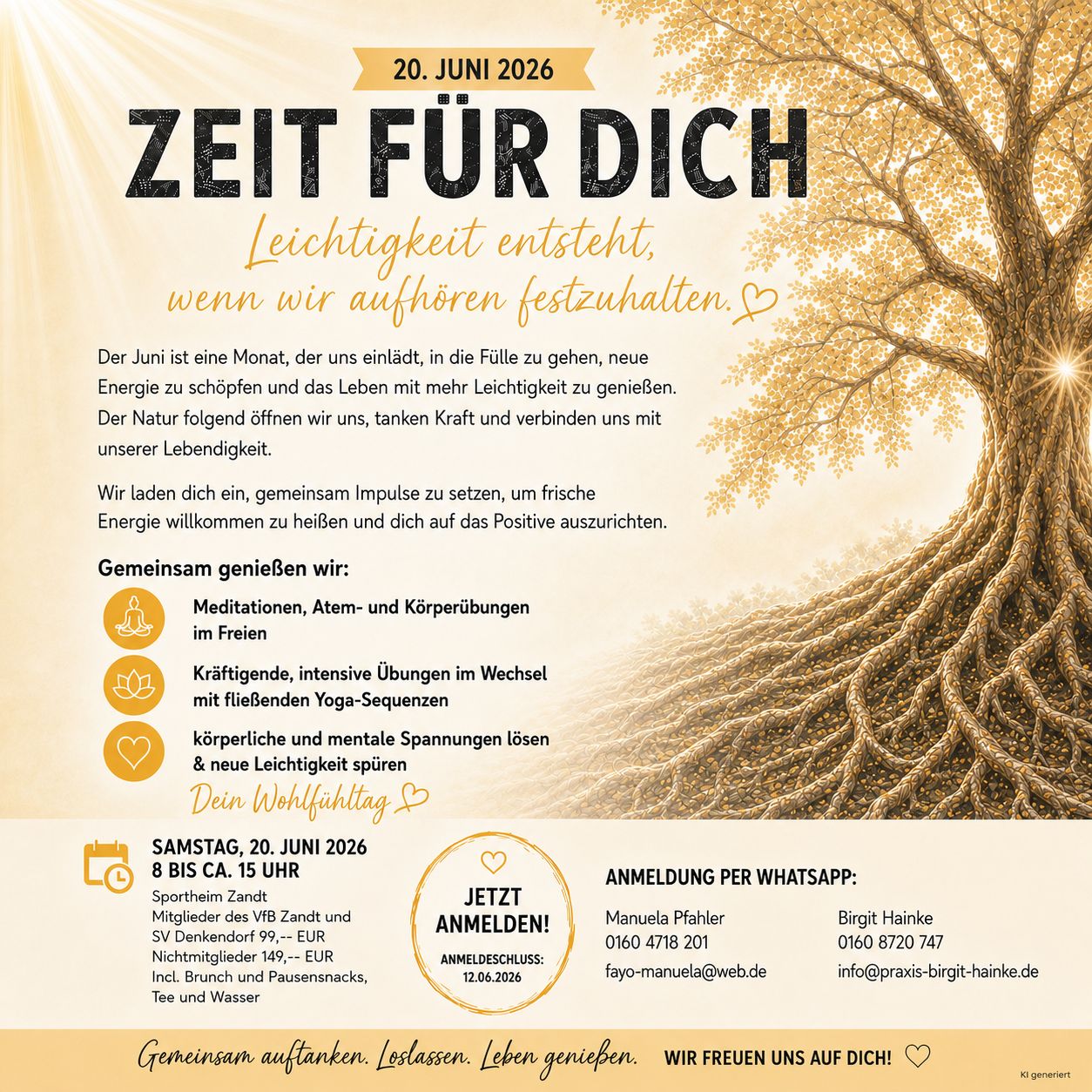 Zeit für dich – Leichtigkeit entsteht, wenn wir aufhören festzuhalten